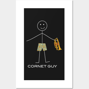 Funny Mens Cornet Design Posters and Art